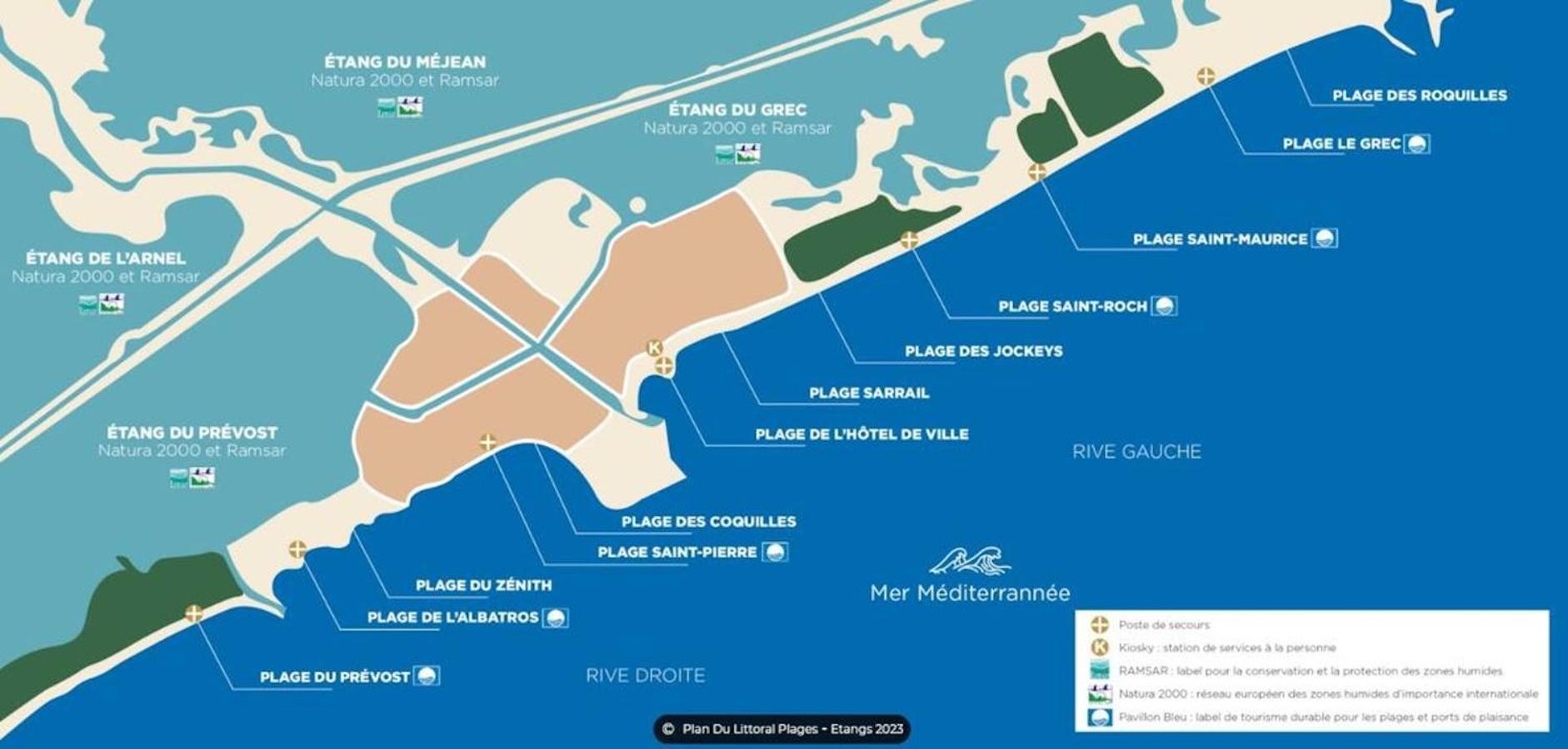 Les Sables De Palavas - T2 A 50M De La Plage - Clim, Wifi Exteriér fotografie